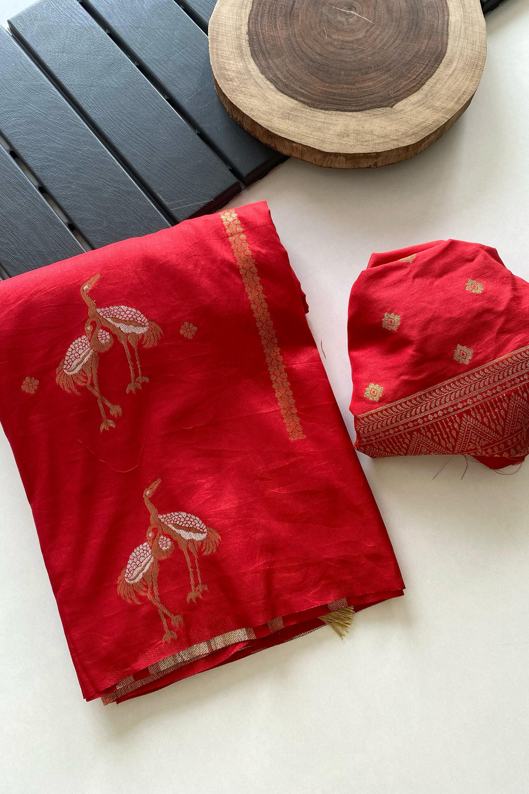 Sweet Caroline Crepe Silk Saree