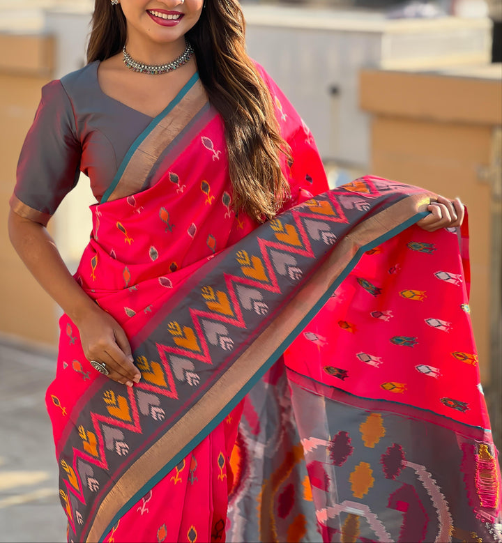 Patola Dreams -Ikkat Silk Saree