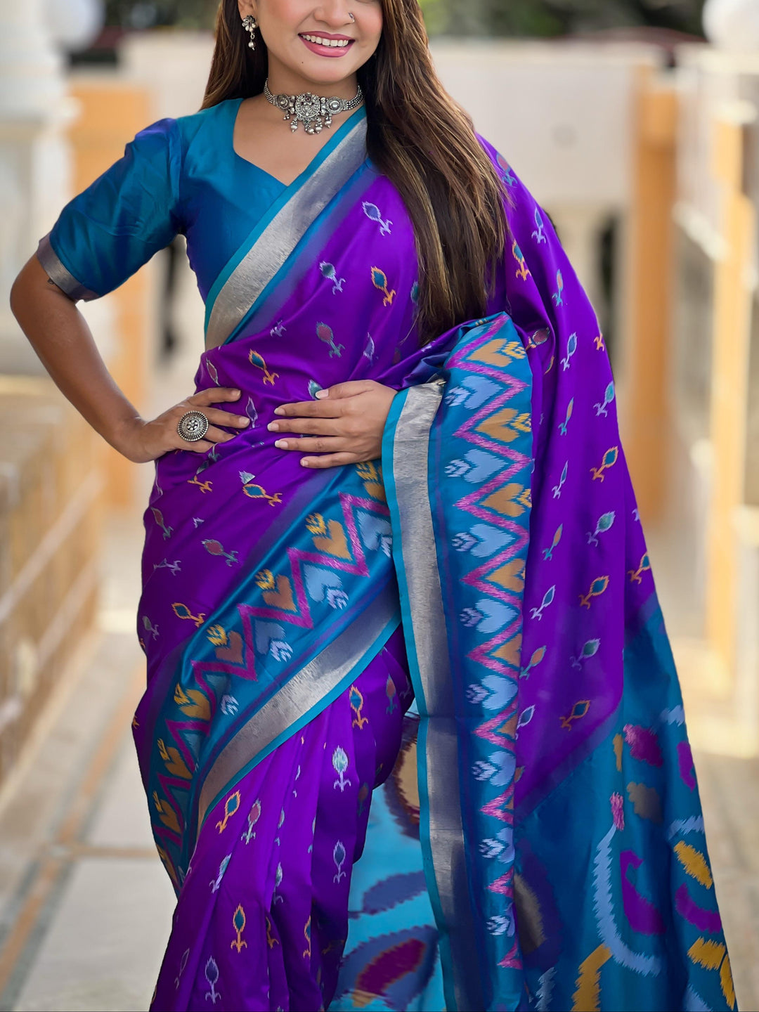 Patola Dreams -Ikkat Silk Saree