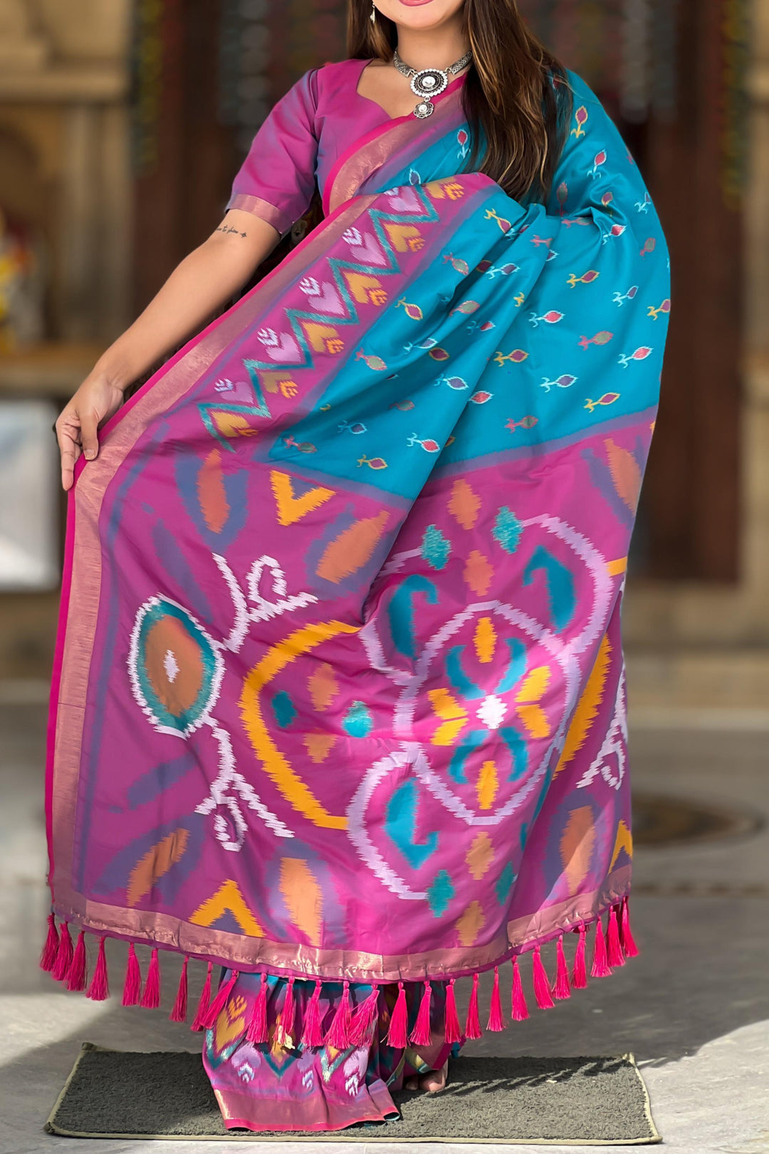 Patola Dreams -Ikkat Silk Saree