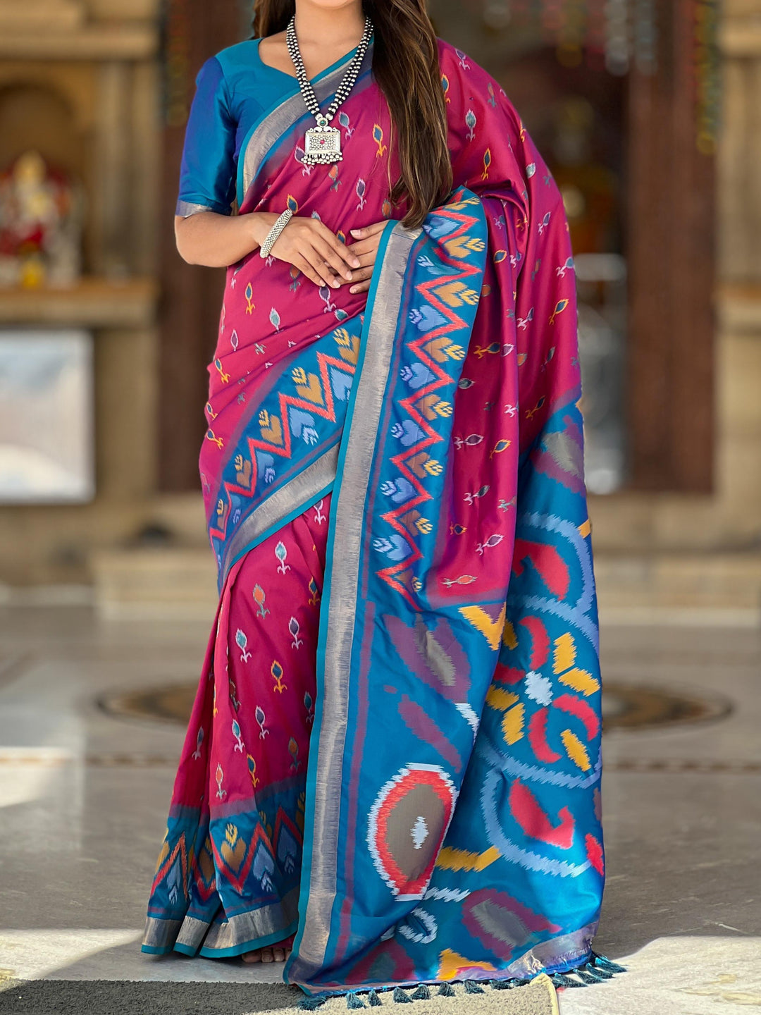 Patola Dreams -Ikkat Silk Saree