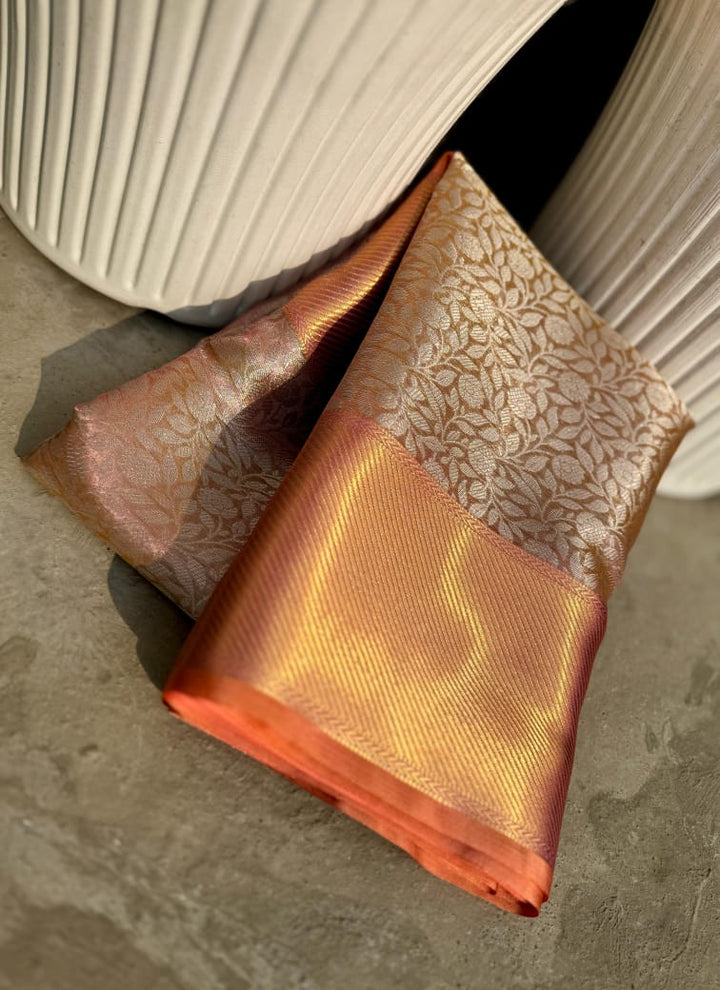 Sai Pallavi Inspired Banarasi Tissue Silk Saree