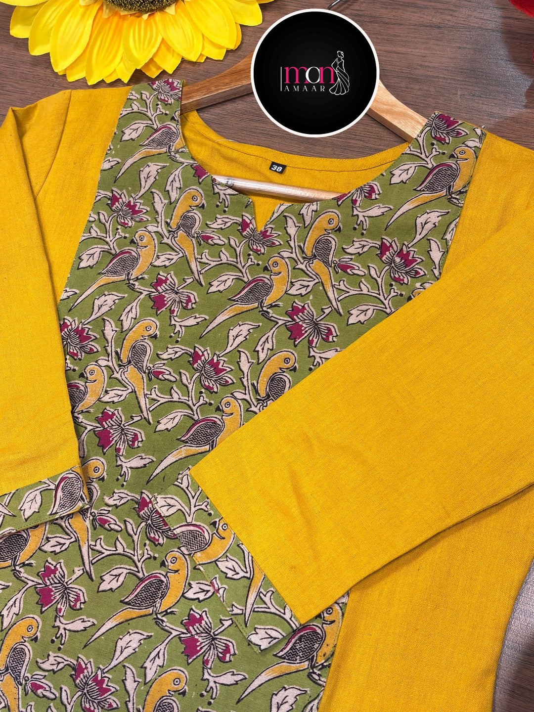 Green Fashion -Pure Sustainable Hand Block Kalamkari  Kurti