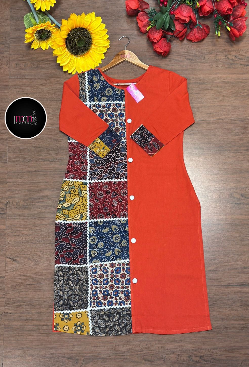 Eco Chic -Pure Sustainable Hand Block Ajrakh Kurti