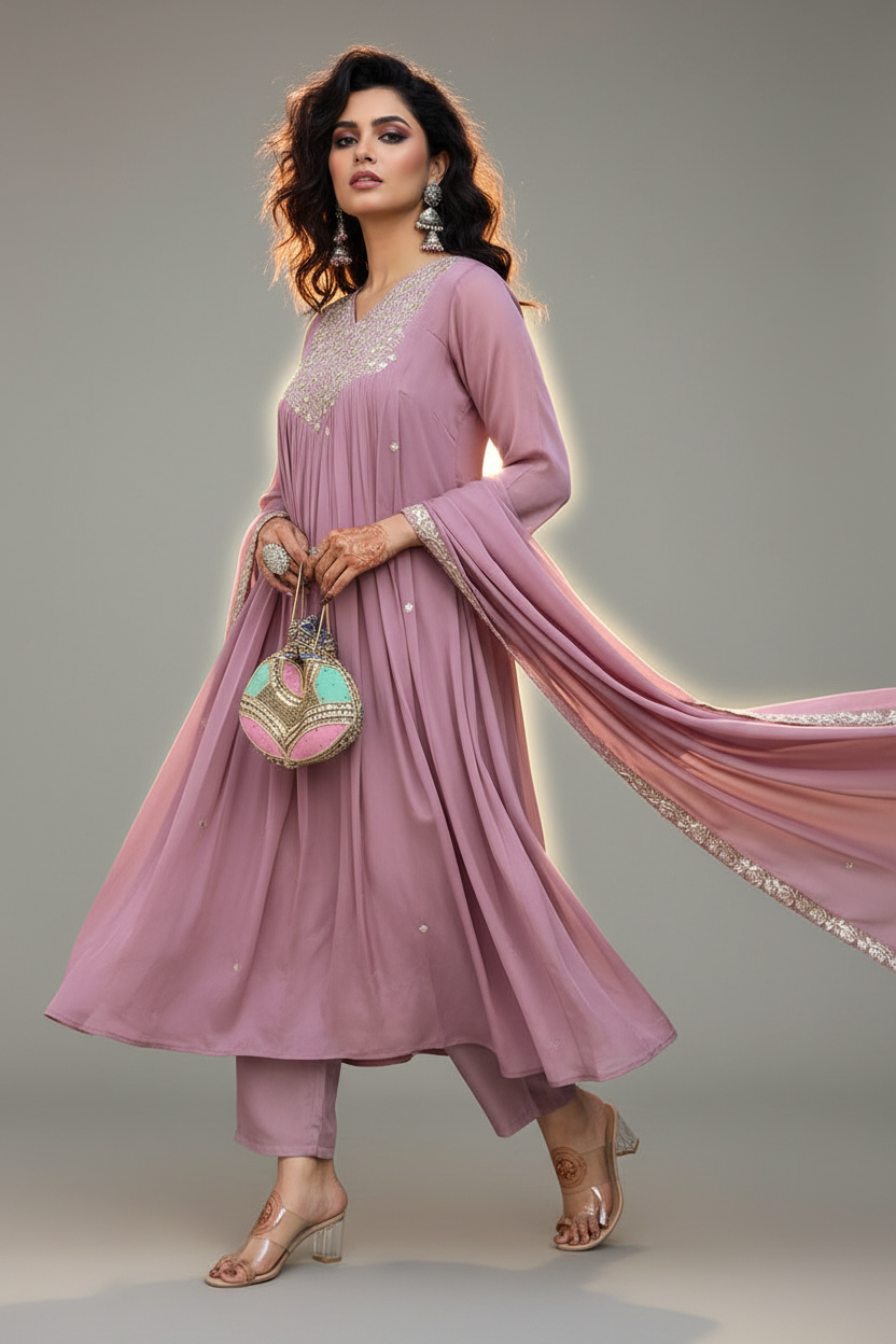Rustic Allure Cotton Kurti Set