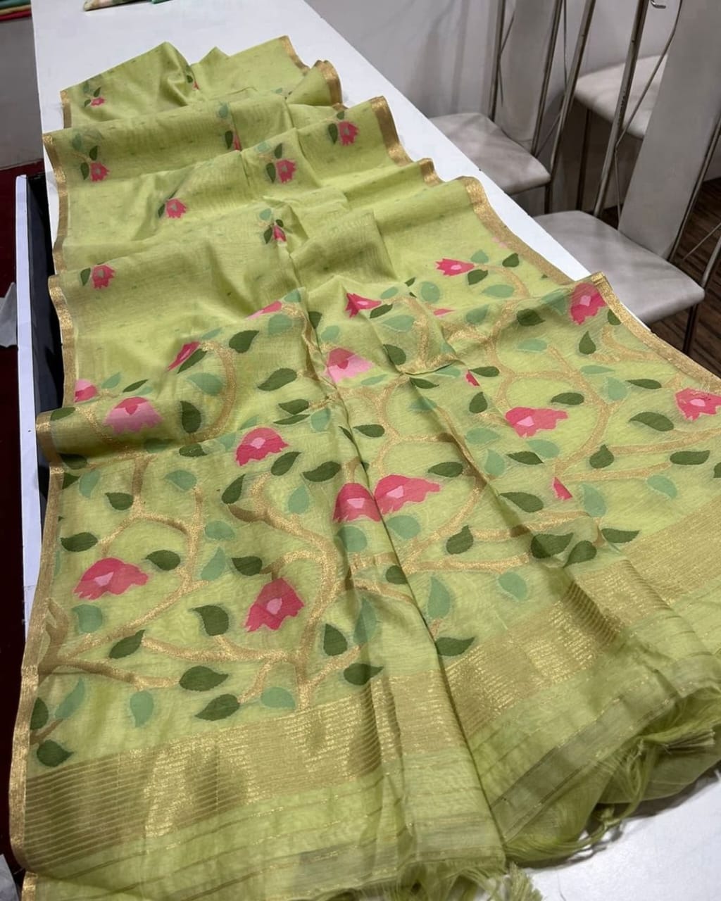 The Desires Jamdani Cotton Saree