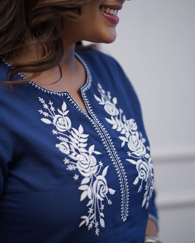 Noor-e-Nazakat Cotton Kurti Set
