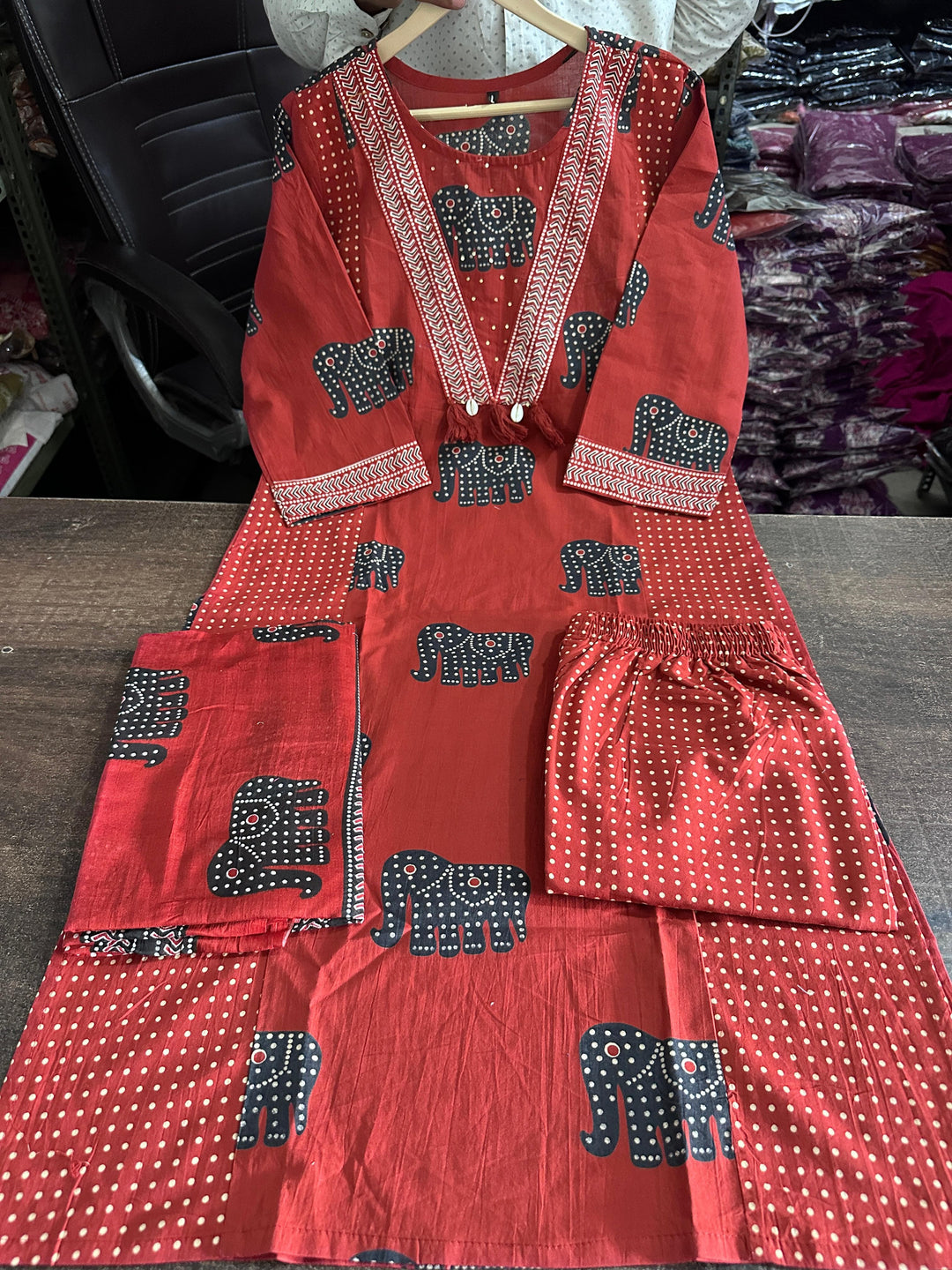 Treasure Of Creations Cotton Kurti Set