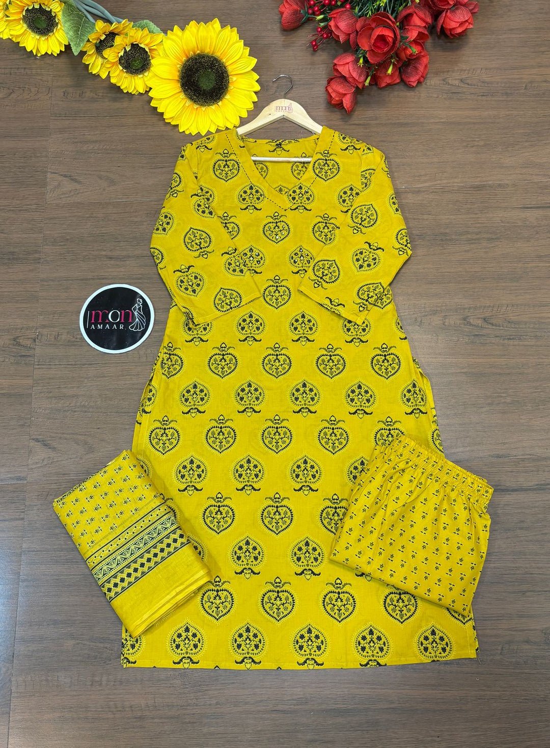 Slightly Heaven-Cotton Kurti Set