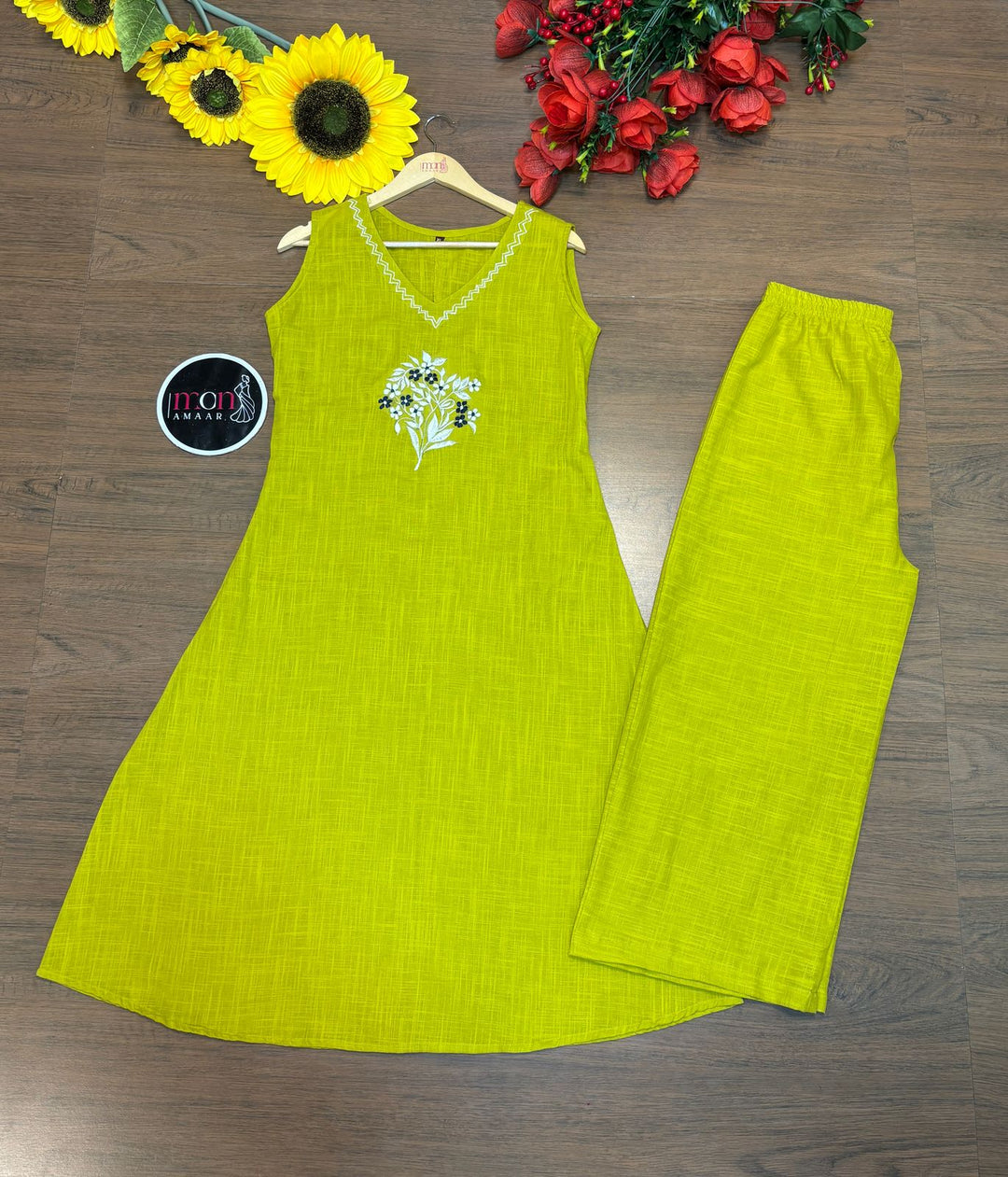 Rainbow Dreams Cotton Coord Set [Lemon Yellow ]