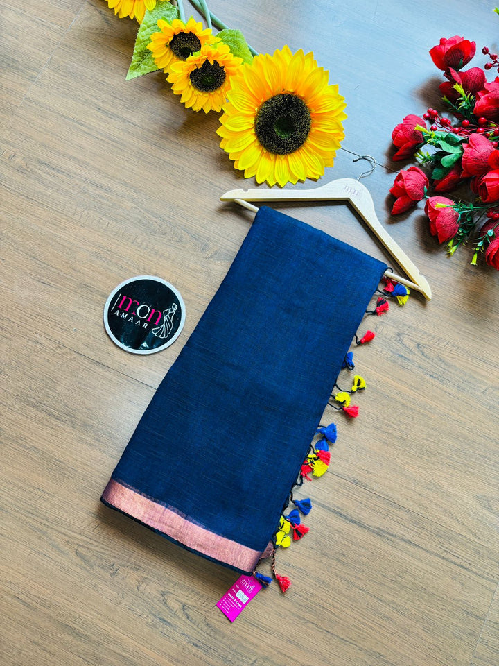 Luminous Linen Saree