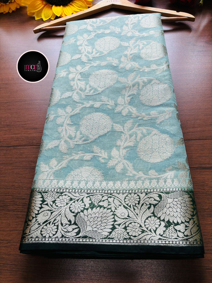 Pretty On Banarasi Semi Georgette Soft Silk  Saree