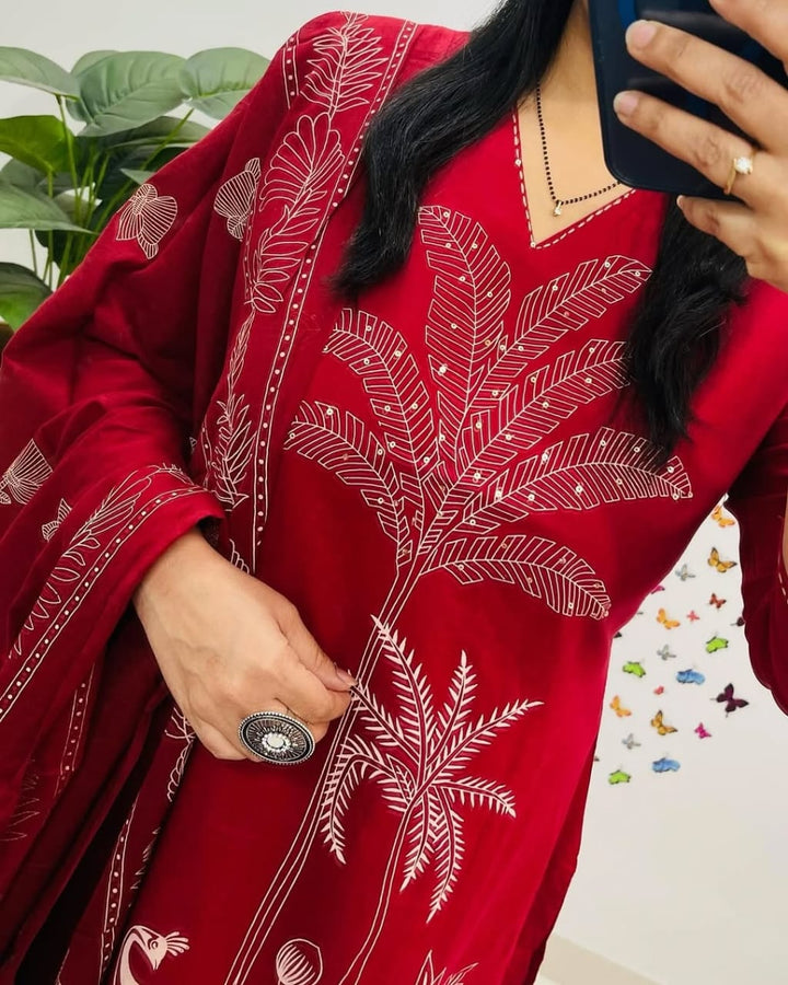 A Story Cotton Kurti Set