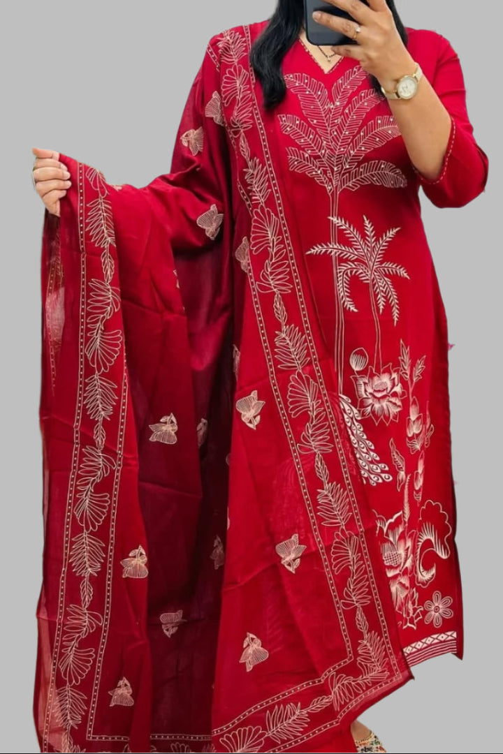 A Story Cotton Kurti Set