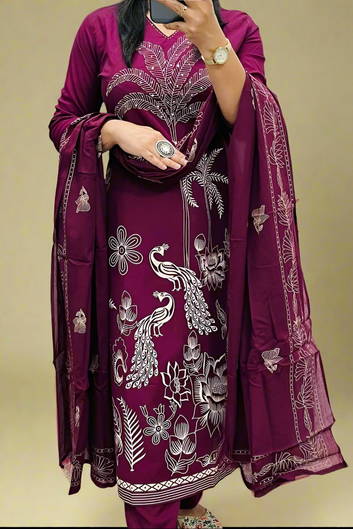 A Story Cotton Kurti Set