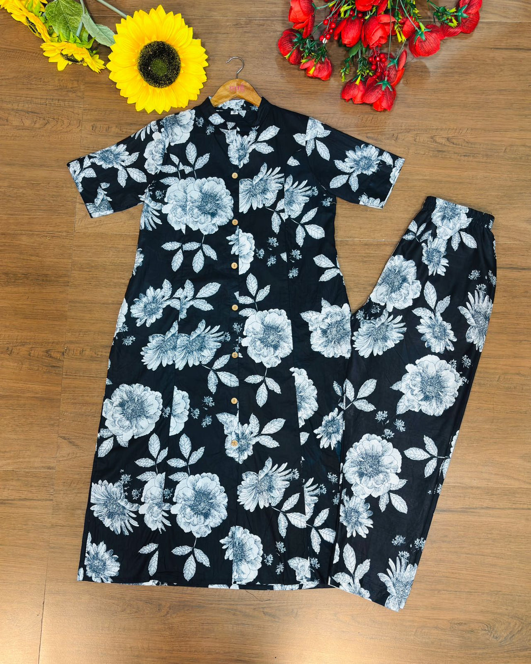 Life Of Flower - Cotton Coord Set