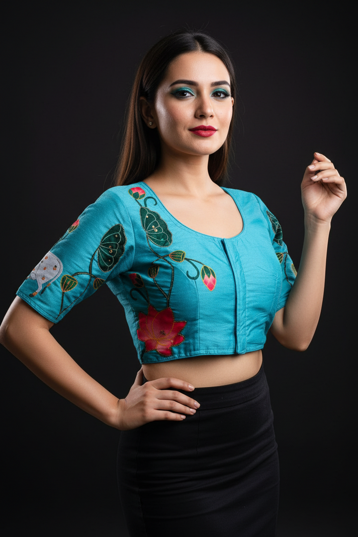 Kamdhenu Special Fancy Silk Blouse