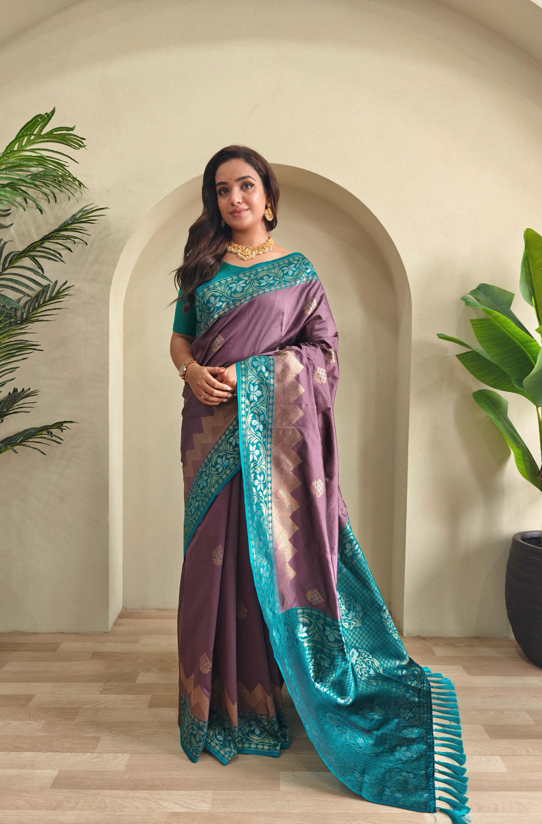 Monsoon Escape Fancy Silk Saree
