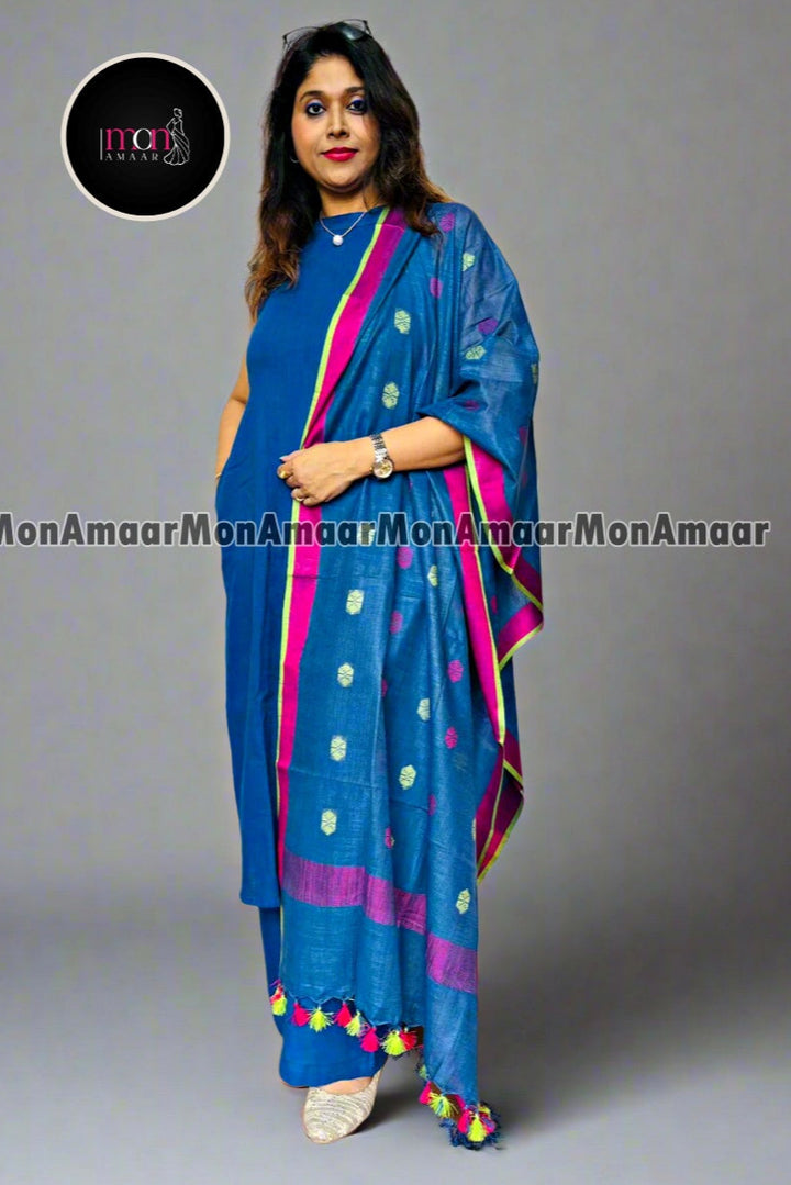 Evening Elegance Cotton Kurti Set