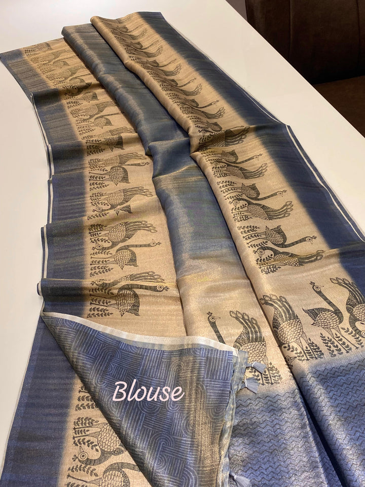 Jungle Jewel Fancy Silk Saree