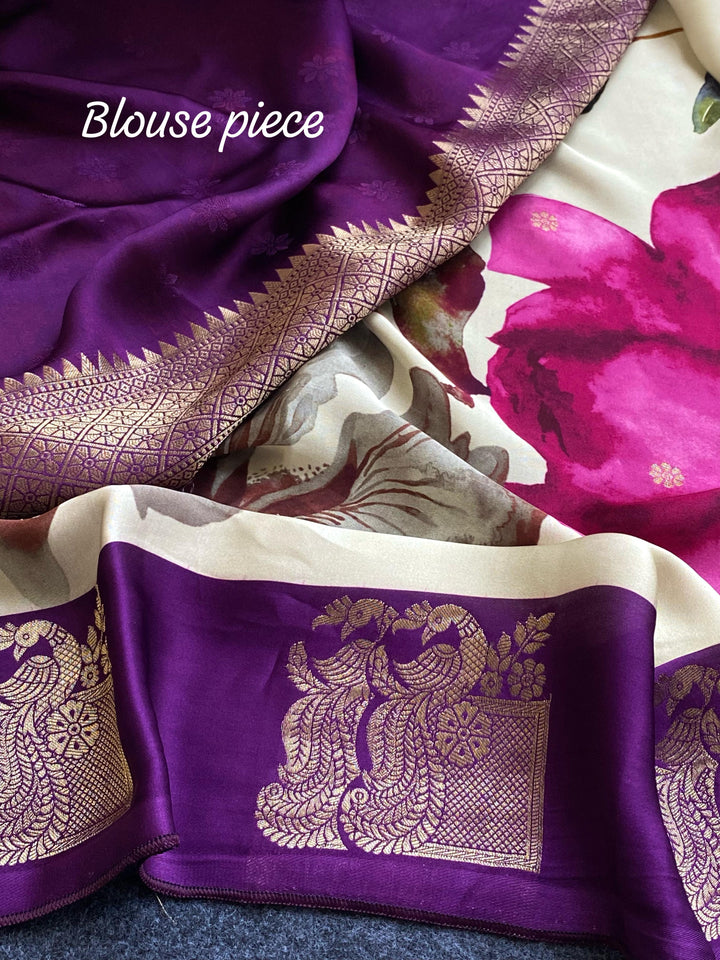 Amethyst Drape Satin Silk [Fancy] Saree