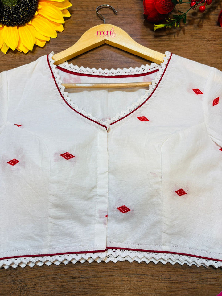 Nayra -Jamdani Weaving Designer Blouse