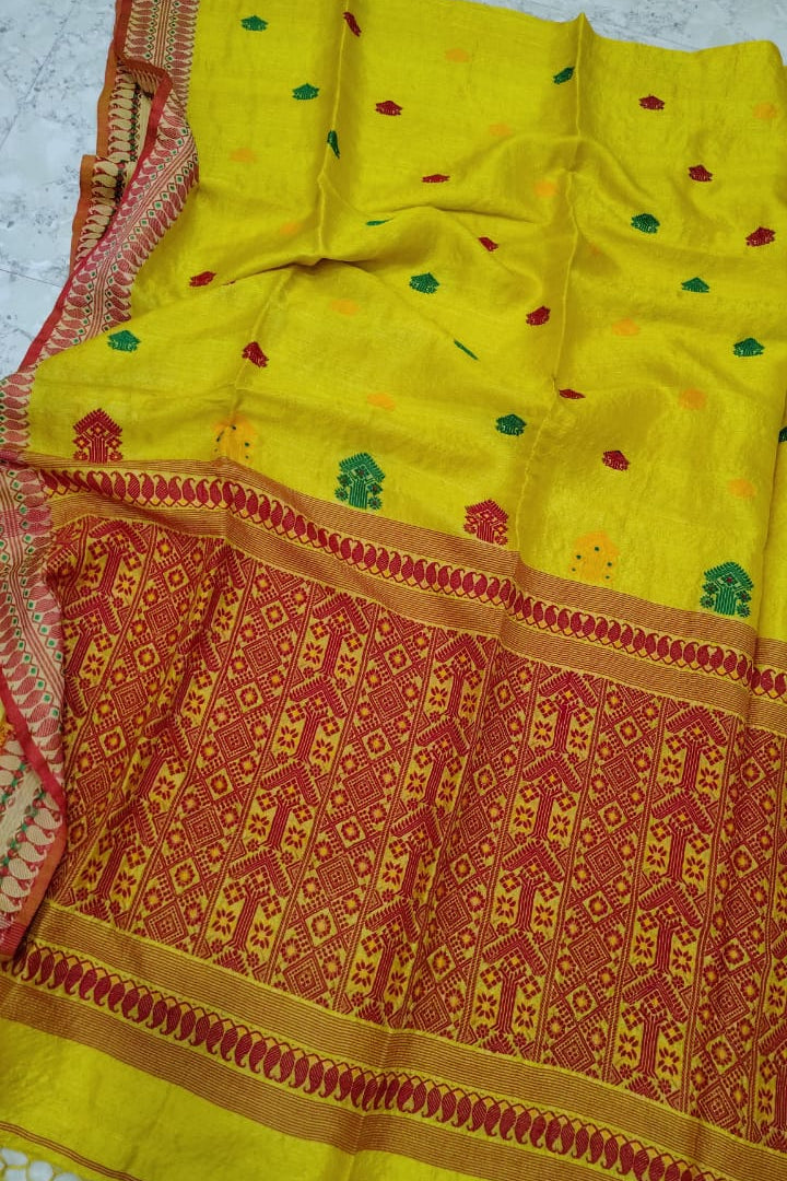 Thikana Mon Gachi Tussar Jamdani Saree
