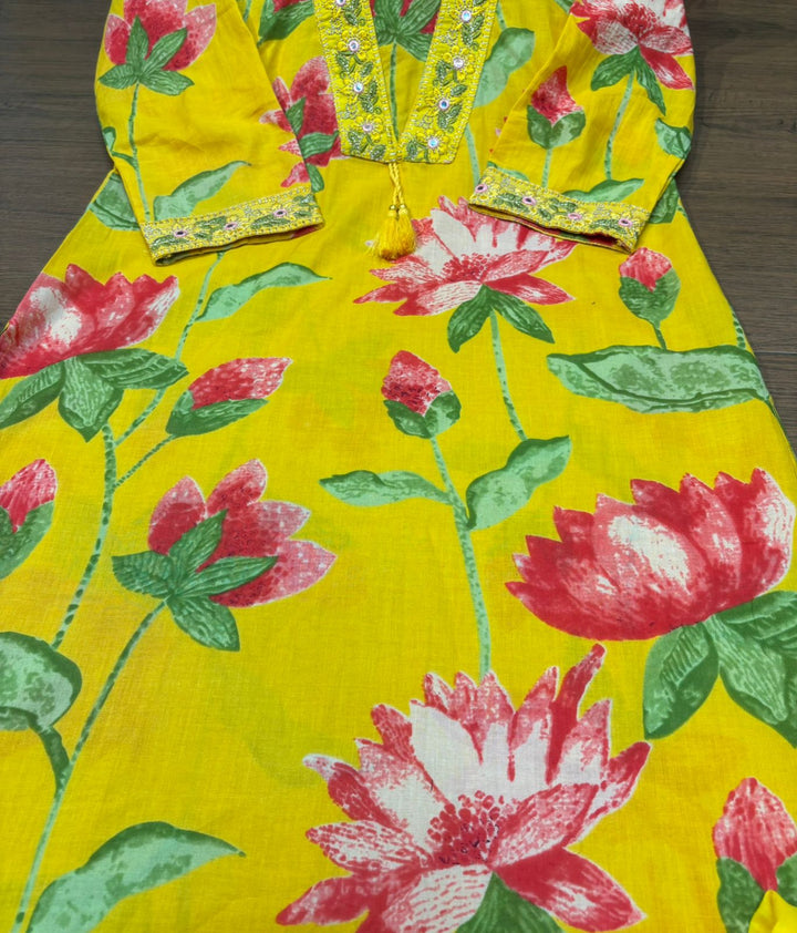 Beauty In Basic Cotton Kurti Set