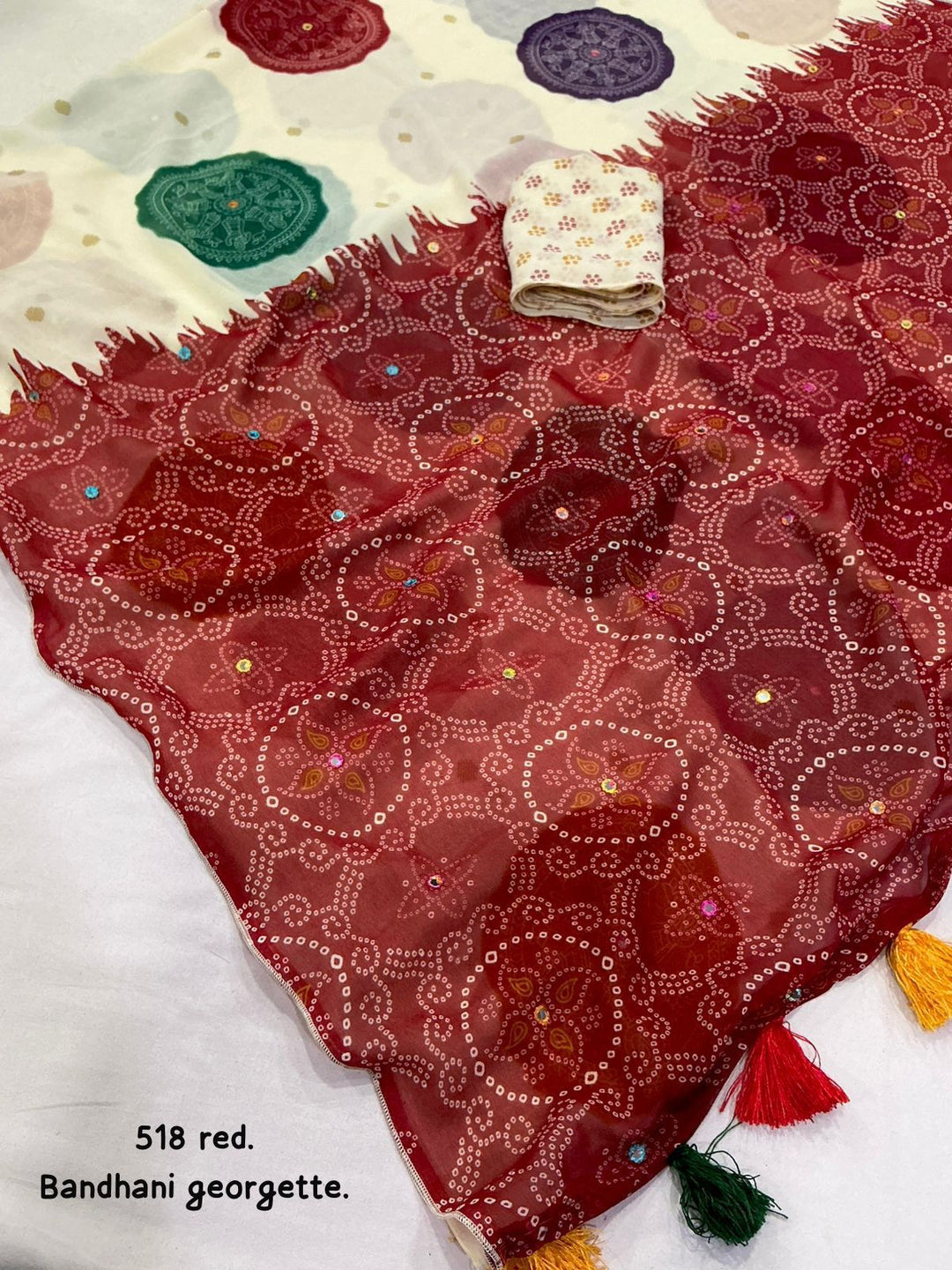 Flickering star Georgette Saree