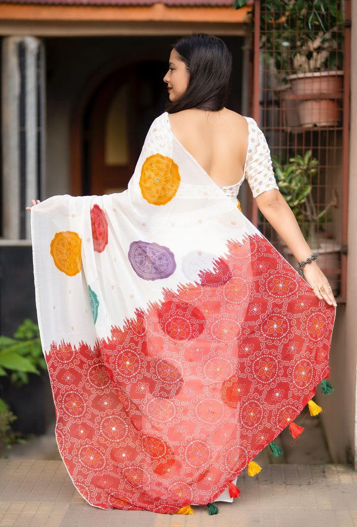 Flickering star Georgette Saree