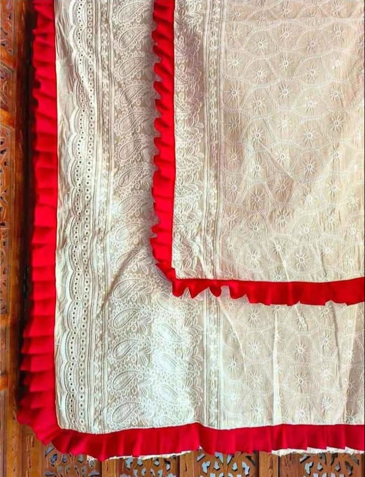 Durgatinashini Hakoba Designer Saree(Off white) (Copy)