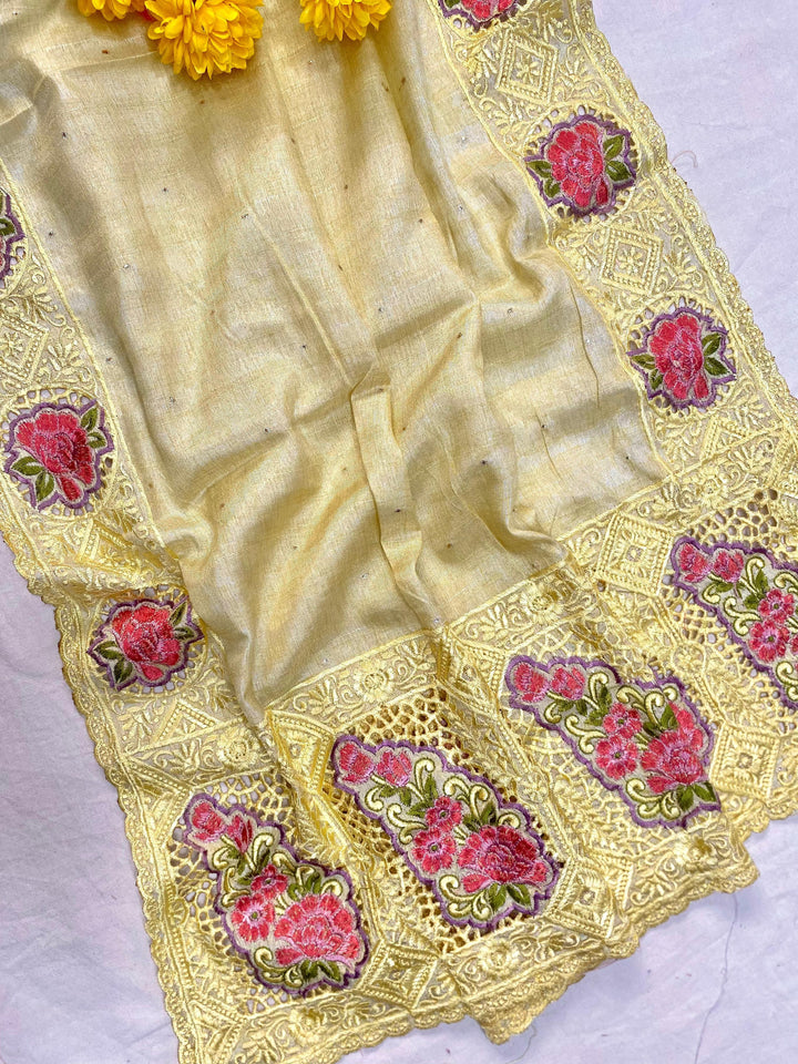 Rustic Radiance Tussar Silk Saree