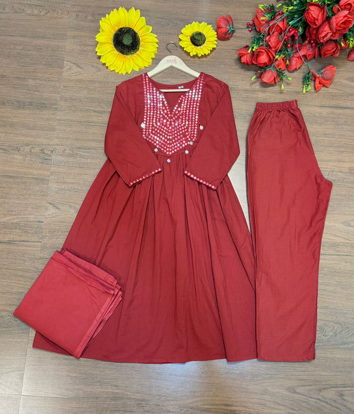 Fortune Favours- Cotton Kurti Set