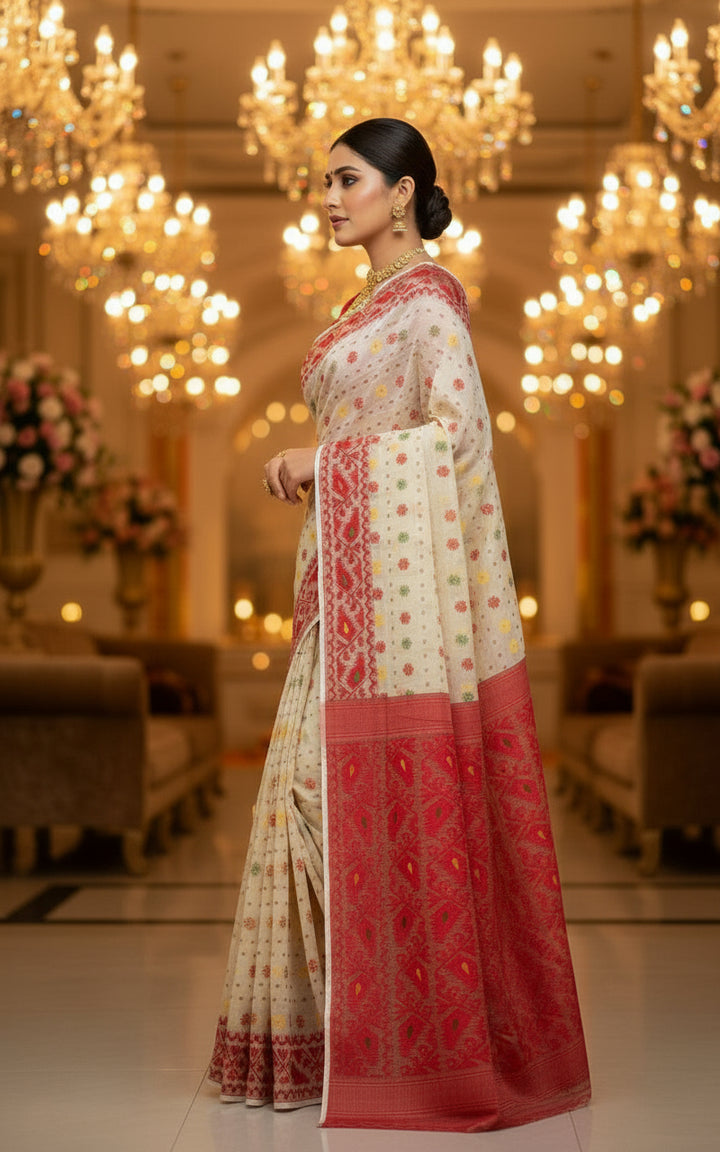 Gouri’s Grace Dhakai Jamdani Saree