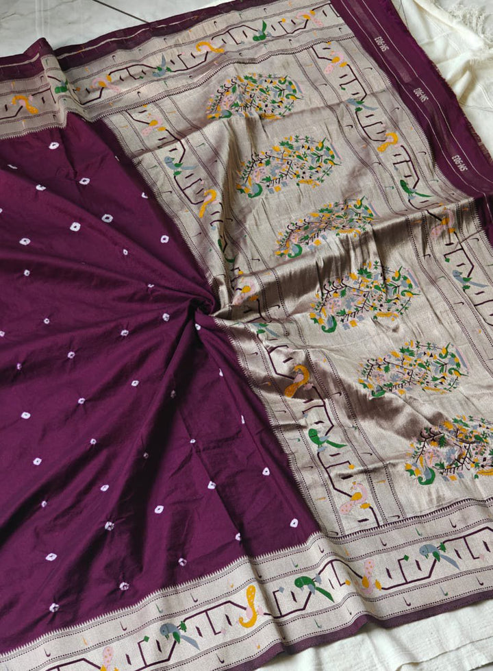 Stream of Blessings Tussar Georgette Saree