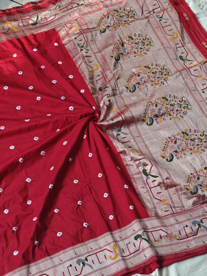 Stream of Blessings Tussar Georgette Saree