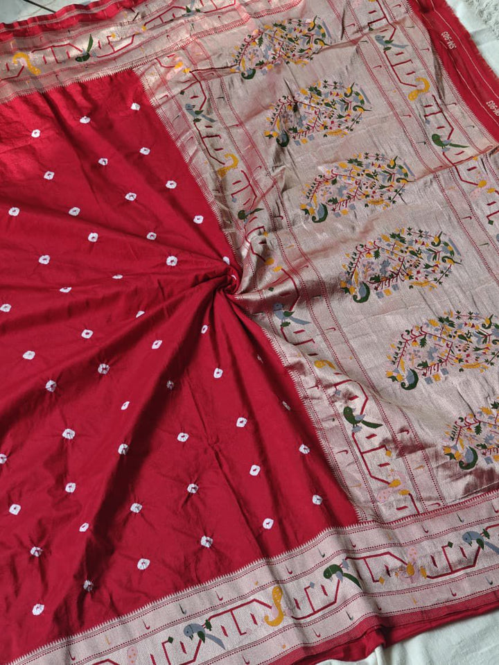 Stream of Blessings Tussar Georgette Saree