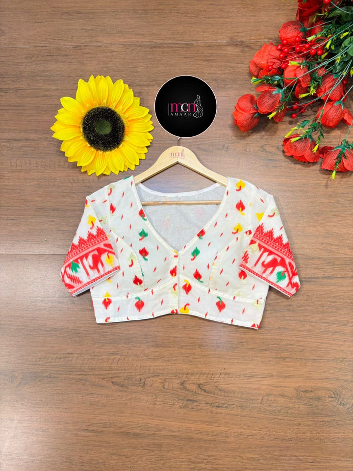 Nokshi Nirvana Jamdani Weaving Designer Blouse
