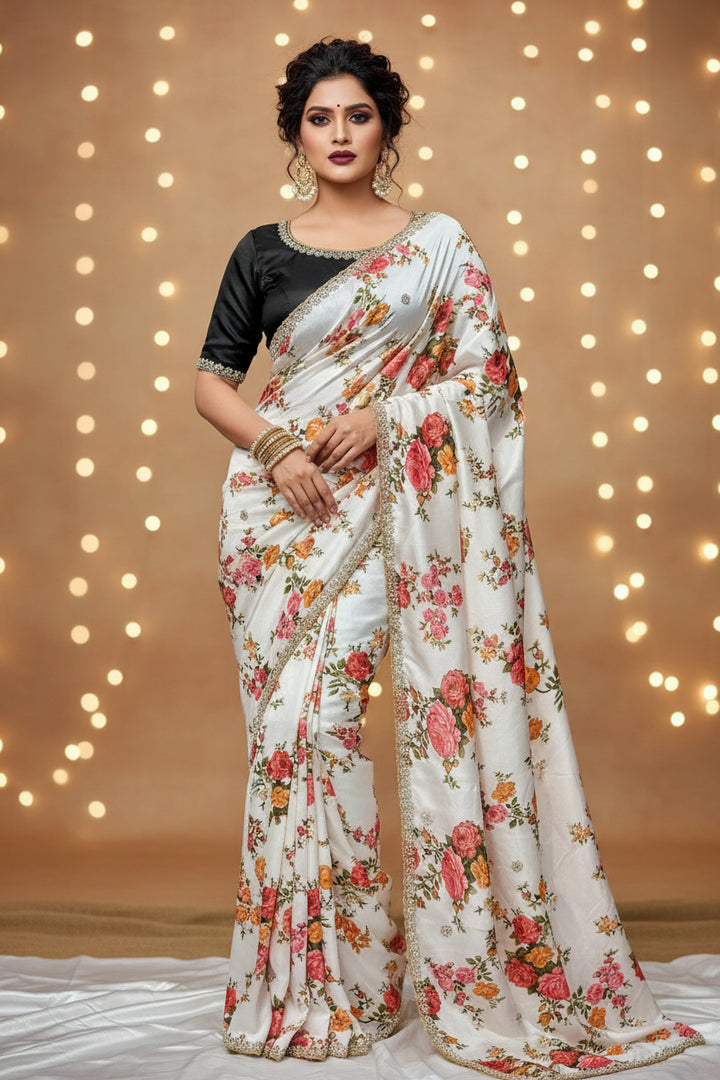 Dazzle Dance Chinnon Silk Saree