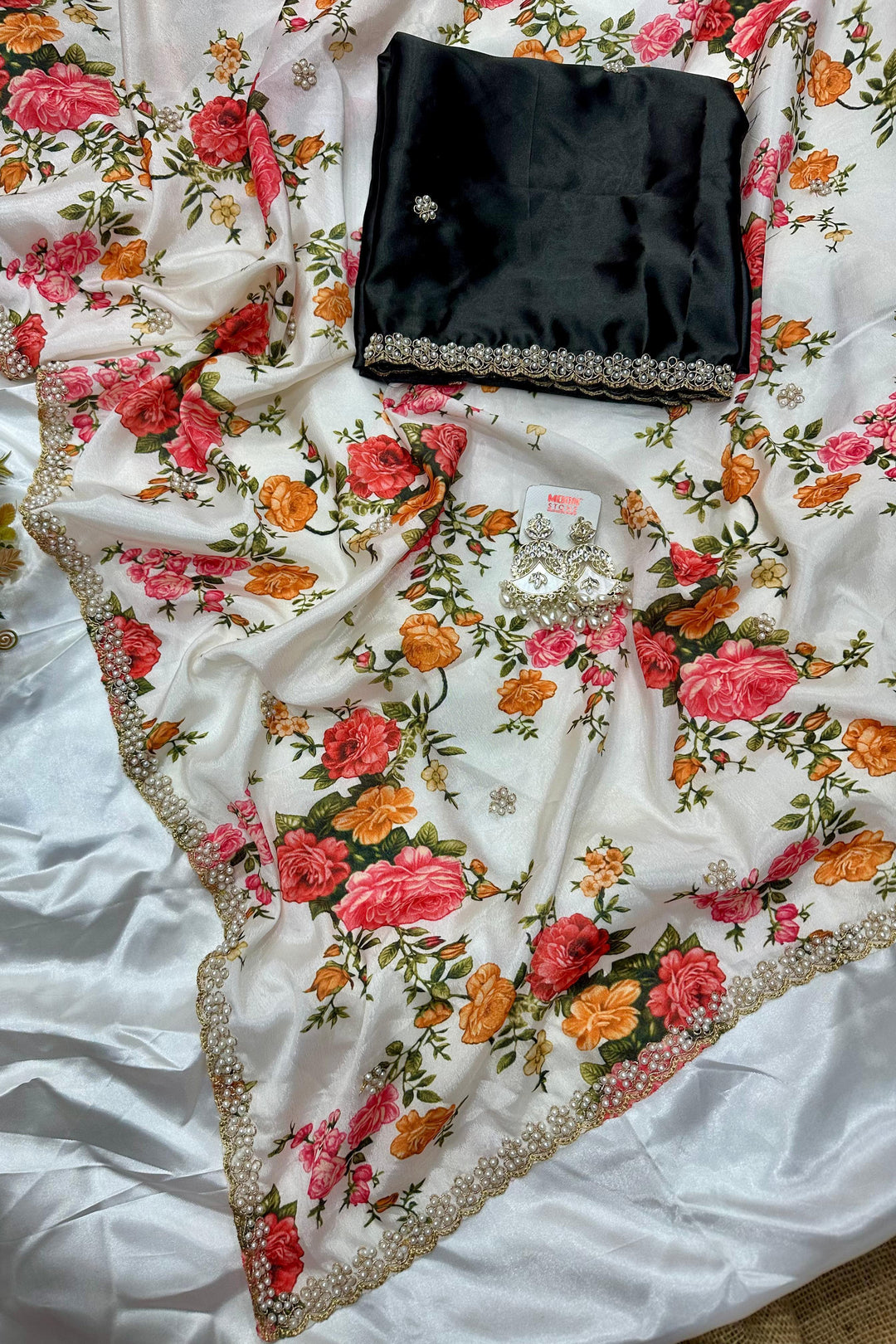 Dazzle Dance Chinnon Silk Saree