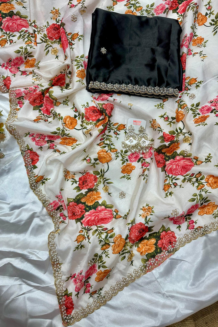 Dazzle Dance Chinnon Silk Saree