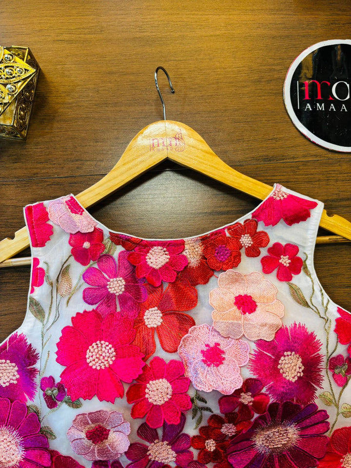 Shringar 3D Embroidery Net Blouse