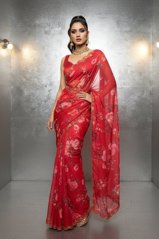 Light Of Dance Organza Saree