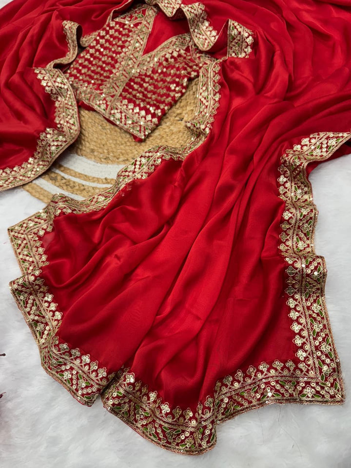 Majestic Queen Rangoli Silk Saree