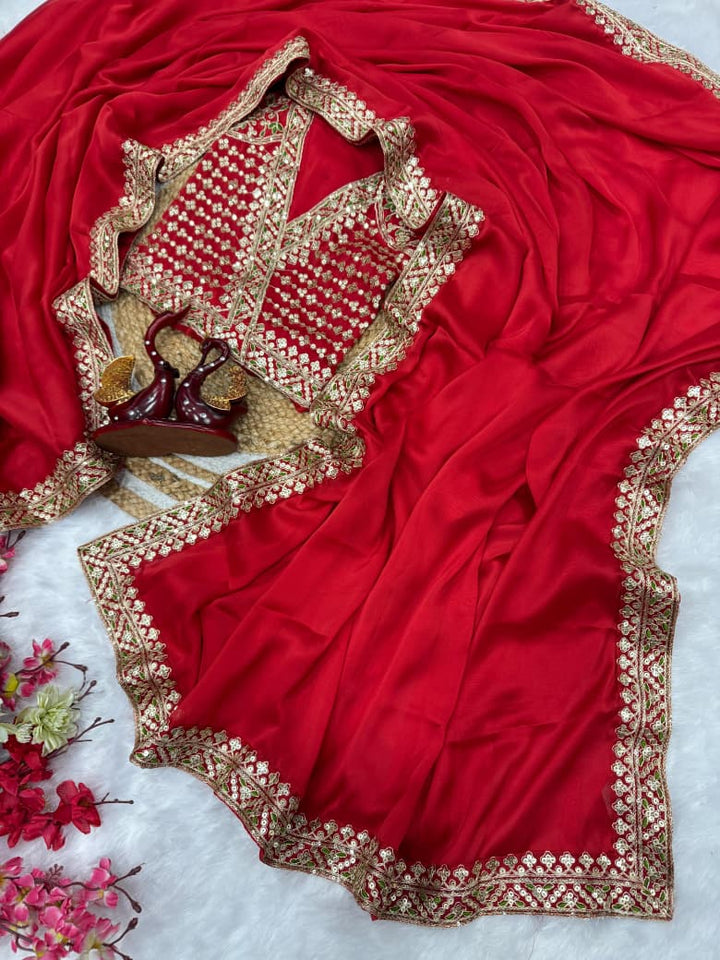 Majestic Queen Rangoli Silk Saree