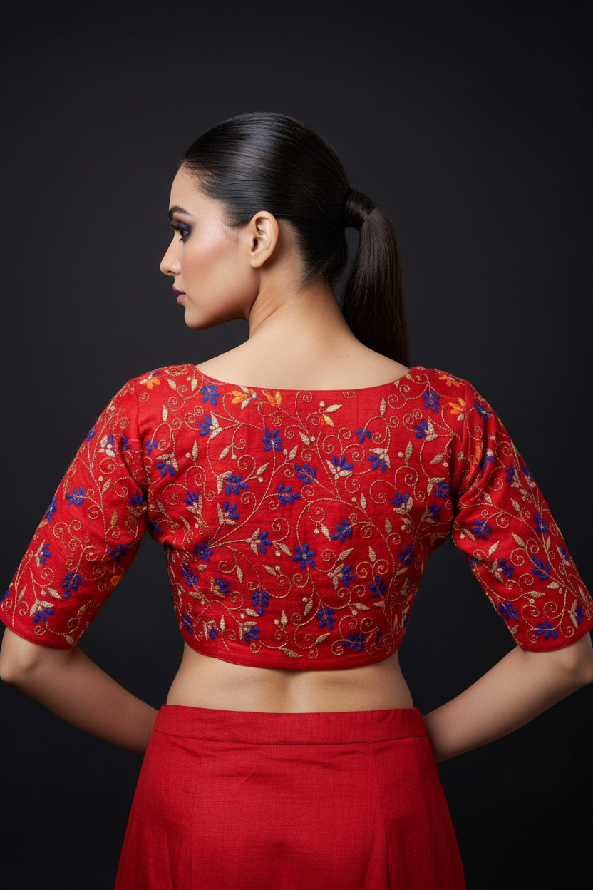 Param Sundari Cotton Blouse