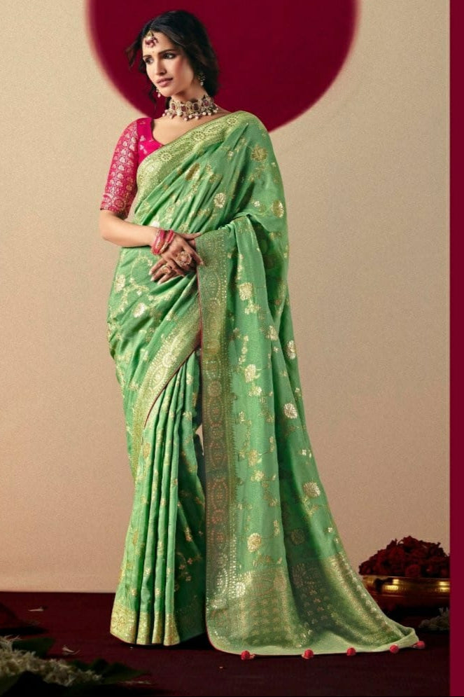 Sutra of Love Fancy Dola Viscous Silk Saree