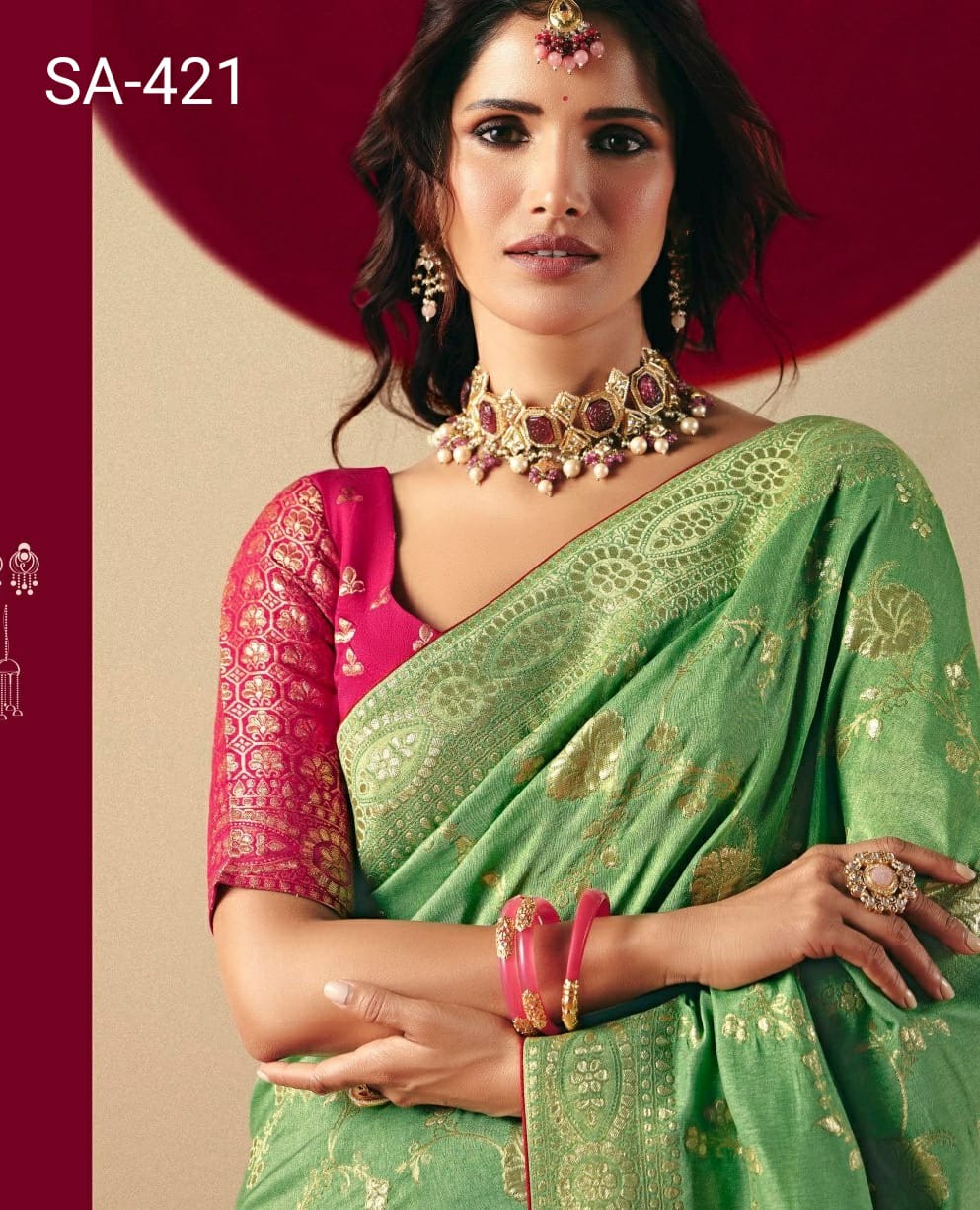 Sutra of Love Fancy Dola Viscous Silk Saree