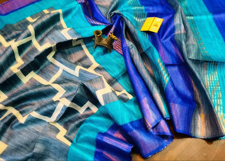 Tussarika Ghicha Tussar Silk Saree