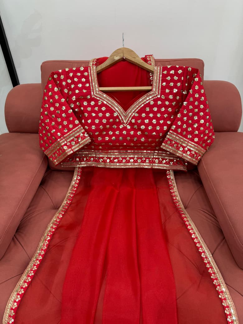 Starlit Symphony Organza Saree